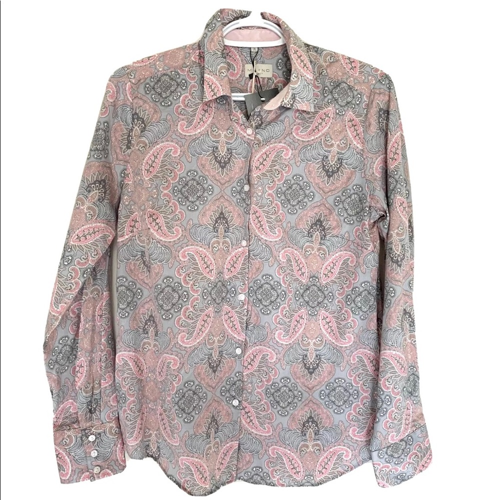 Milano Italy Women’s ButtonUp Printed Pink Size 36